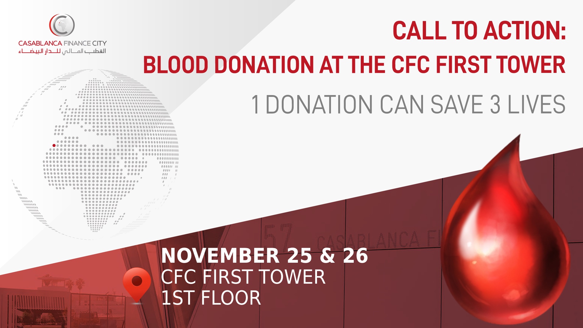 Blood donation at CFC First tower
